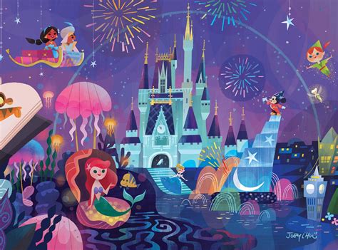 Disney World Cinderella Fantasmic Jasmin And Aladin Ariel Peter