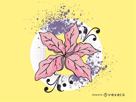 Descarga Vector De Ilustración De Vector De Flor