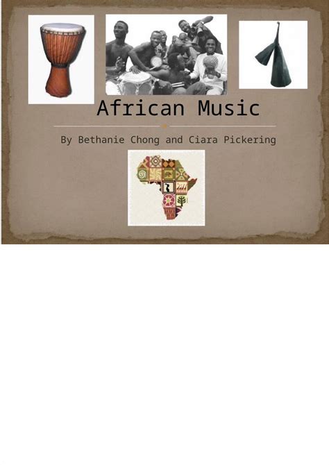 Pptx African Music Powerpoint Dokumentips
