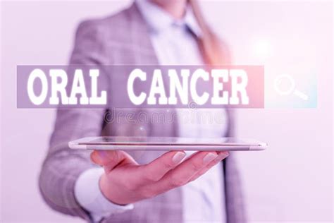 Writing Note Showing Oral Cancer Business Photo Showcasing The Cancer