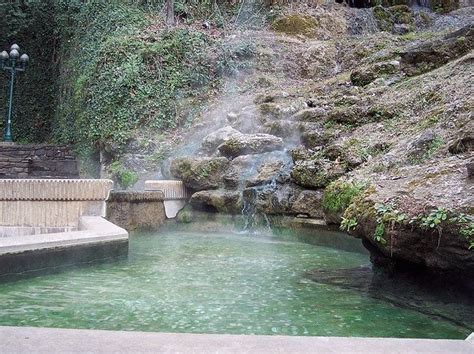 Steamy Thermal Springs Collect In A Pool At Arlington Park In Historic