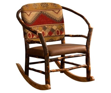 Amish Hickory Log Hoop Rocker Rocking Chair Rustic Cabin Lodge Ebay