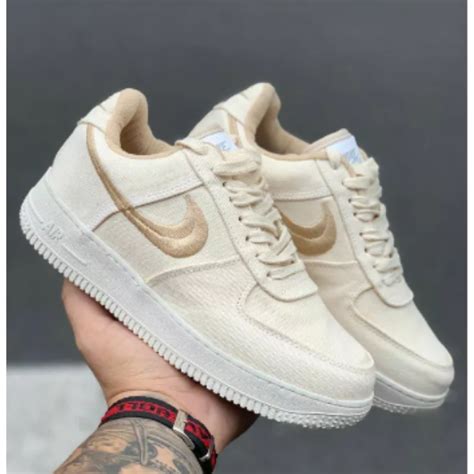 Tênis Nike Air Force 1 Marrom Claro Outlet Dos But