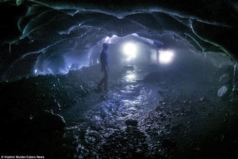 Georgian Ice Caves With Melt Water So Furious The Effect Is Like Rain