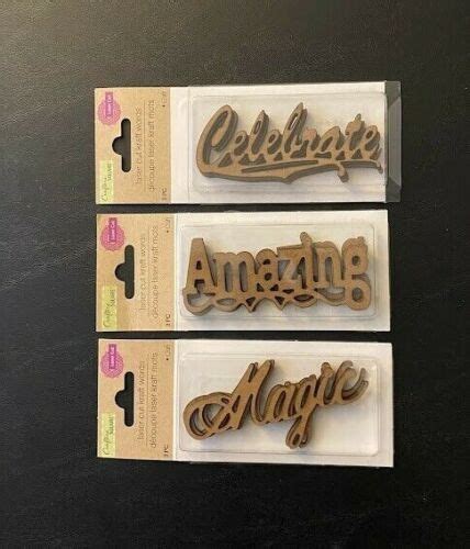 Crafter S Square Laser Cut Words EBay