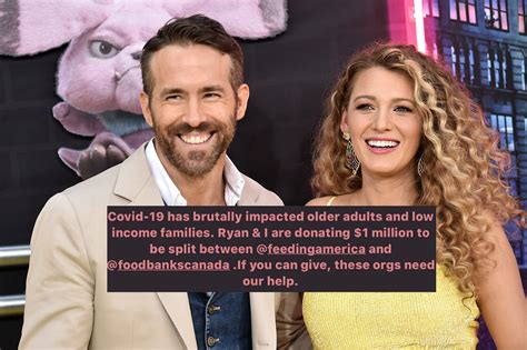 Blake Lively And Ryan Reynolds Give 1m To Those In Need Amid Covid 19