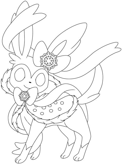 Sylveon Navideo Lineart By Nobmaster69 On Deviantart