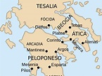 Mapa de Grecia - Turismo.org