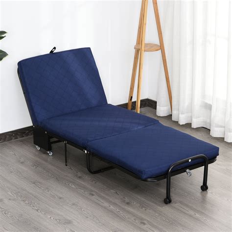Folding Portable Steel Single Bed Frame Bedstead Bedroom Furniture