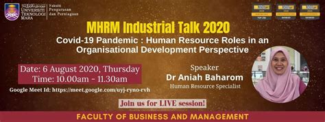 Facebook is showing information to help you better understand the purpose of a page. MHRM Industrial Talk 2020 - Faculty of Business and Management