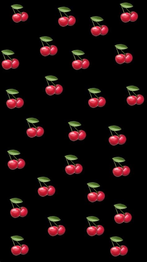 Cherry 🍒 Overlay Emoji Wallpaper Emoji Wallpaper Iphone Wallpaper