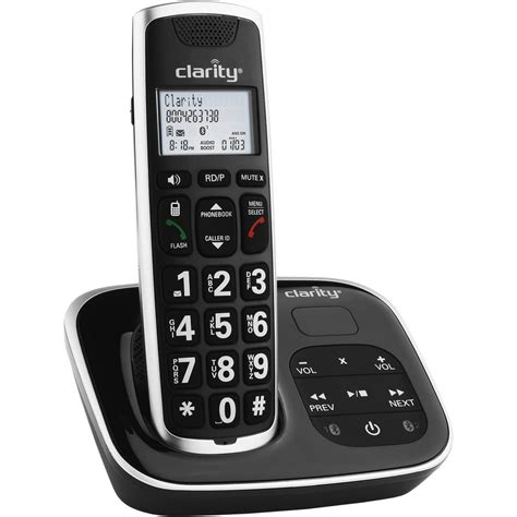 Clarity Amplified Bt Cordless Phone With Answering Machine Black