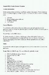 Top Mba Resume Images