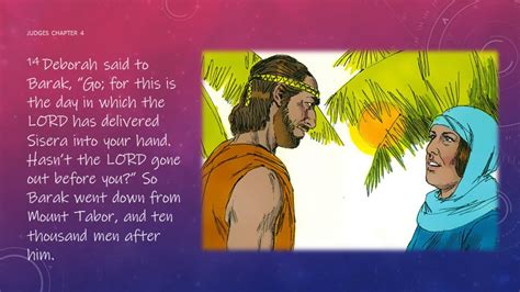 Deborah And Barak Go To War Pnc Bible Reading Illustrated Bible Scriptures