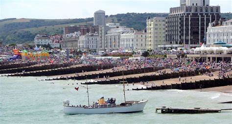 Have a go at some water sports, relax on the beach or explore the pier eastbourne information centre, cornfield road, eastbourne, east sussex, bn21 4qa, england. File:Eastbourne beach.jpg - Wikimedia Commons
