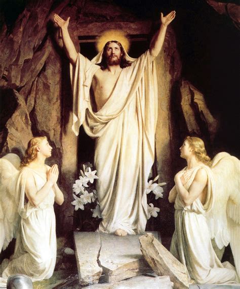 Resurrection By Carl Bloch 1870ish Иисус Рисунки Винтажные