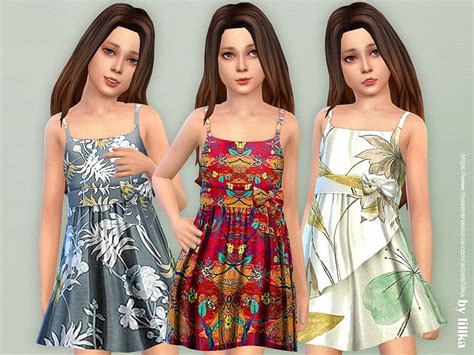 Girls Dresses Collection P137 Found In Tsr Category Sims 4 Female