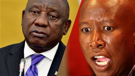 julius malema shocked on the fact that cyril ramaphosa made a u turn on his resignation today