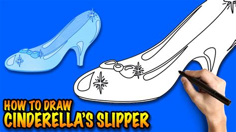 This video tutorial demonstrates how to draw and color cinderella. How to draw Cinderella's Glass Slipper - Easy step-by-step ...