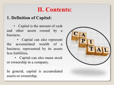 What Is Capital