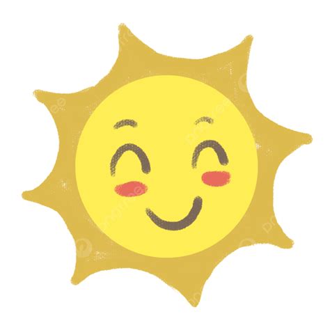 Hand Drawn Sun White Transparent Hand Drawn Cartoon Sun Png Element