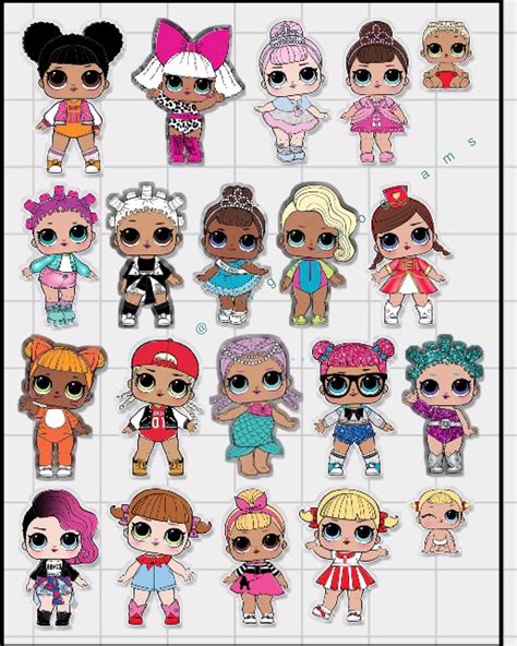 Lol Surprise Doll Stickers Indoor Use Only Average 2in H X 13 L They