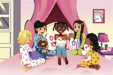royalty free slumber party clip art vector images and illustrations istock