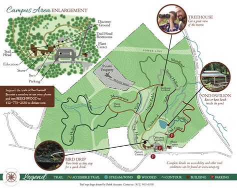 Beechwood Trail Map Audubon Society Of Western Pa