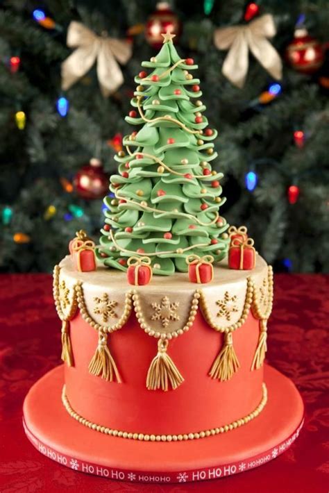 Cakes Photo Christmas Cakes 🎅🎄 Christmas Cake Designs Christmas Cake Decorations Fondant