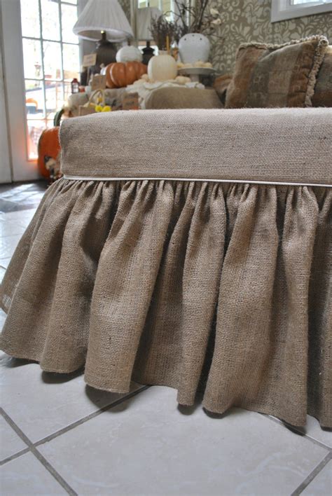There are many issues with slipcovers for ottomans. Burlap Ottoman Slipcover | Etsy | Ottoman slipcover ...