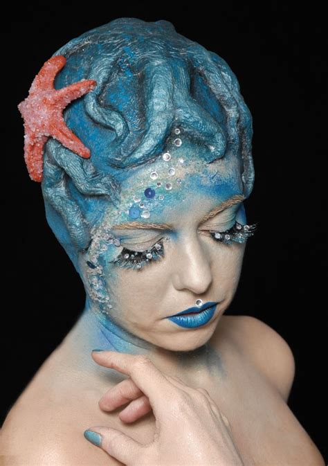 Pin By Meg On Make Up Mermaid Makeup Evil Mermaids Mermaid Under