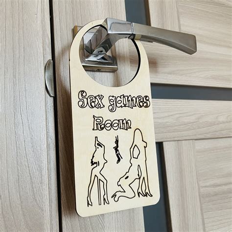 Do Not Disturb Wooden Door Hanger Sex Game Room Sign Door Etsy Australia