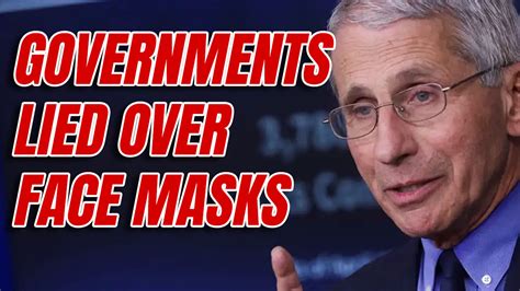 Fauci Confirms Face Mask Cover Up Guido Fawkes