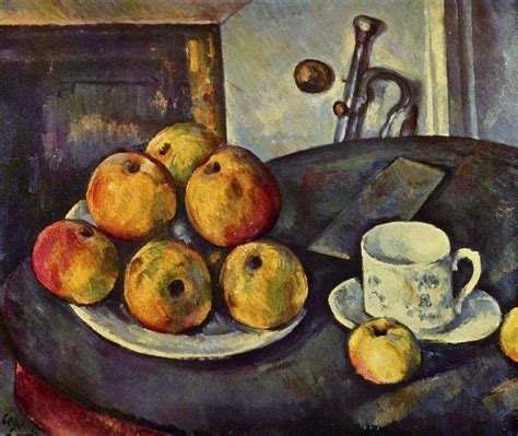 Cezanne Still Life With Basket Of Apples