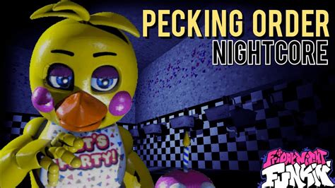 Pecking Order Nightcore Friday Night Funkin Fnf Fnaf Youtube