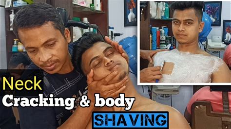 full body shaving straight razor armpit remove ️🪒🔥 youtube