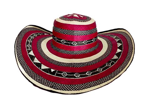 Sombrero Vueltiao Colombiano Colores Rojo Negro Y Crudo Productos De