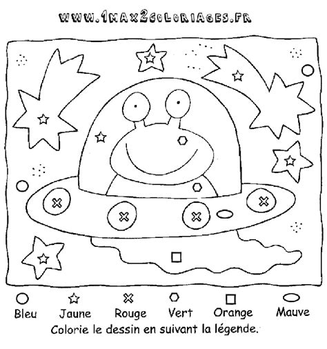 We would like to show you a description here but the site won't allow us. coloriage par code de couleur - colorier une soucoupe volante