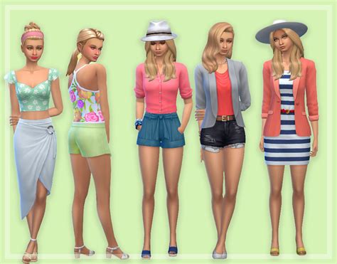 Spring Lookbook Ft All Ea Items Sims 4 Clothing Sims 4 Sims Hot Sex Picture