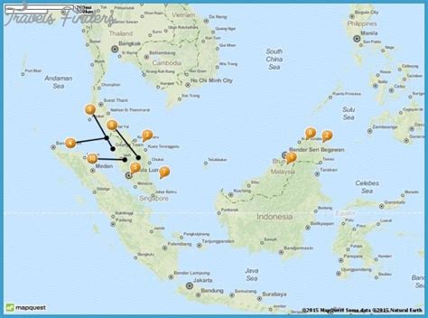 Malaysia Map Tourist Attractions Travelsfinderscom