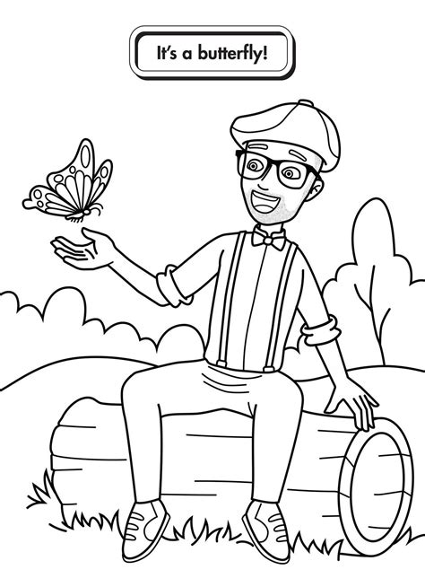 Printable Blippi Coloring Pages