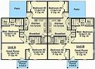 Plan 51114MM: Beautiful 3 Bedroom Duplex in Many Sizes | Duplex house ...