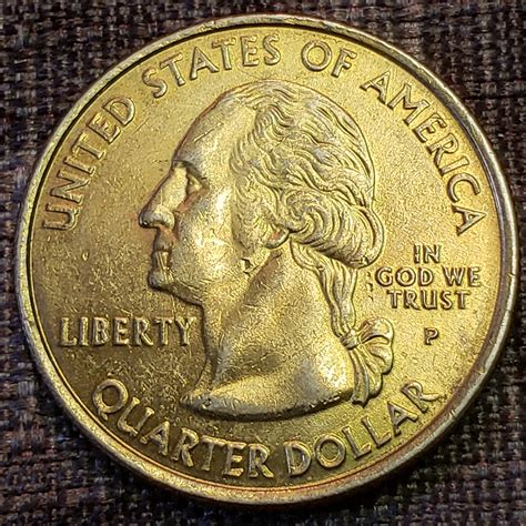 2003 P Illinois Gold Plated State Quarter With Errors Etsy