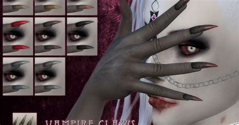 Vampire Claws By Remussirion At Tsr Via Sims 4 Updates Sims4cc