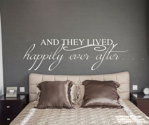 And They Lived Happily Ever After Wall Vinyl Decal Sticker