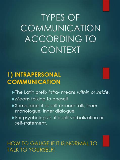 Types Of Communication According To Context Pdf Interpersonal