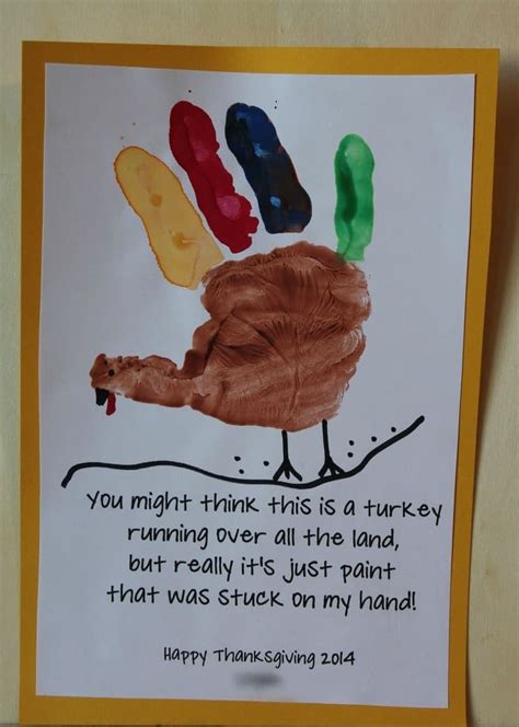 Cutest Handprint Turkey In The Land