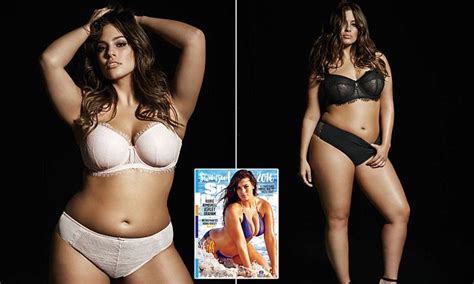 sports illustrated cover star ashley graham is every inch the sexy siren as she strips down to