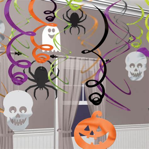 Halloween Hanging Swirl Decorations Pack Of 30 Partyrama