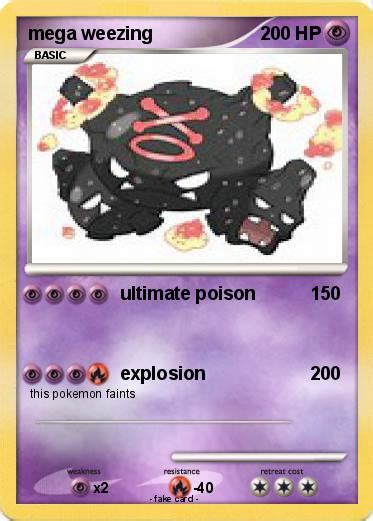 Shadow ball (100 power, 55 energy) gives incredible neutral coverage, and. Pokémon mega weezing 1 1 - ultimate poison - My Pokemon Card